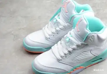 JORDAN AIR 5 440892-100 RETRO 'LIGHT GS AQUA' 0620